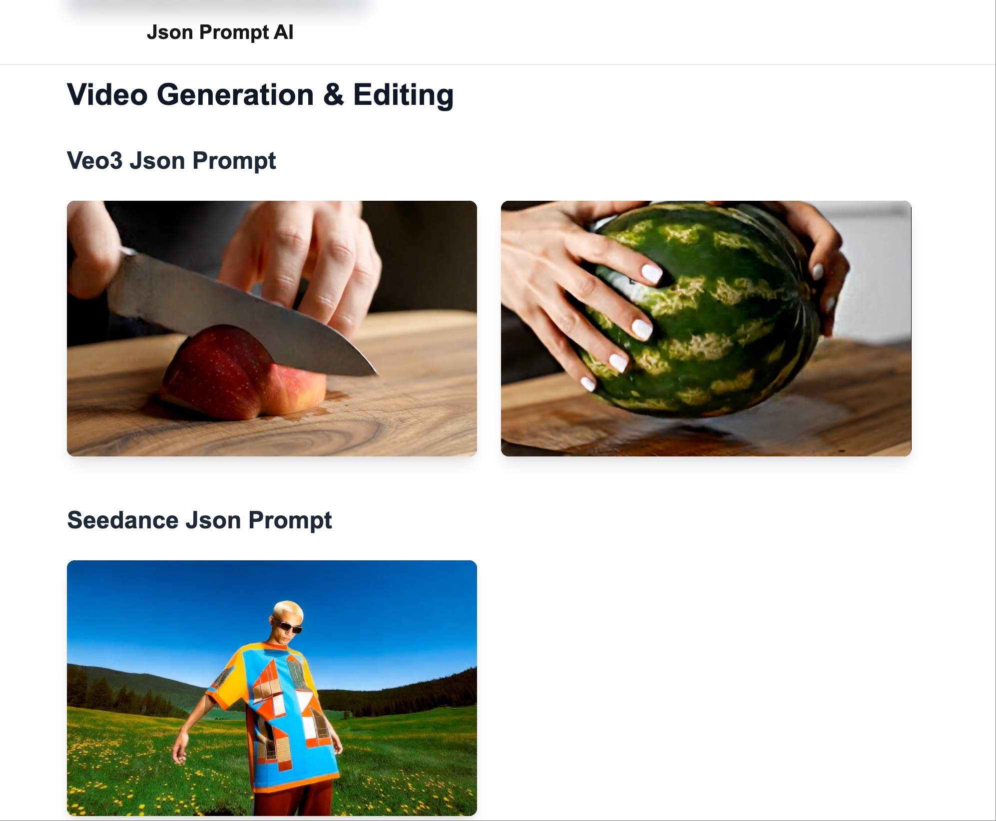 JSON提示AI media 3