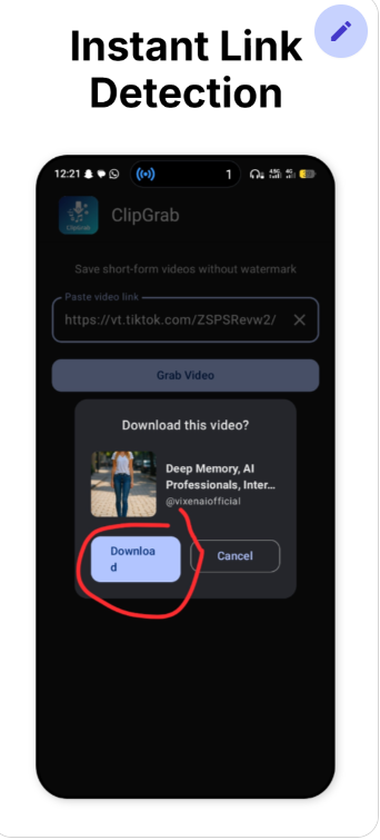 ClipGrab: Video Saver & Tool - Screenshot 4 showing product features and functionality