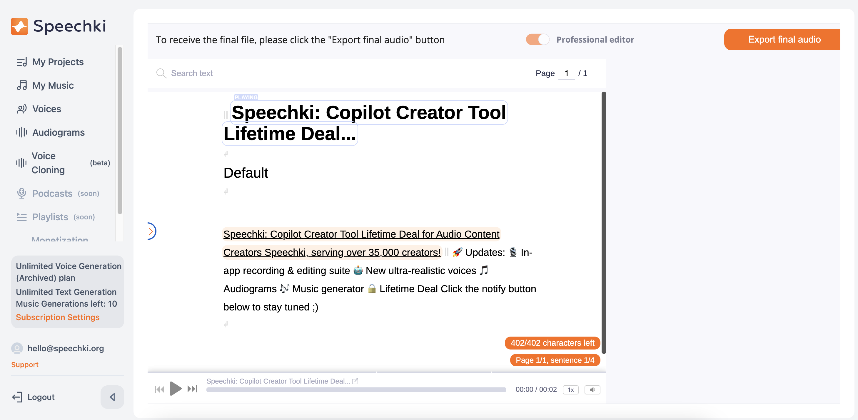 Speechki: Copilot Creator Tool media 2