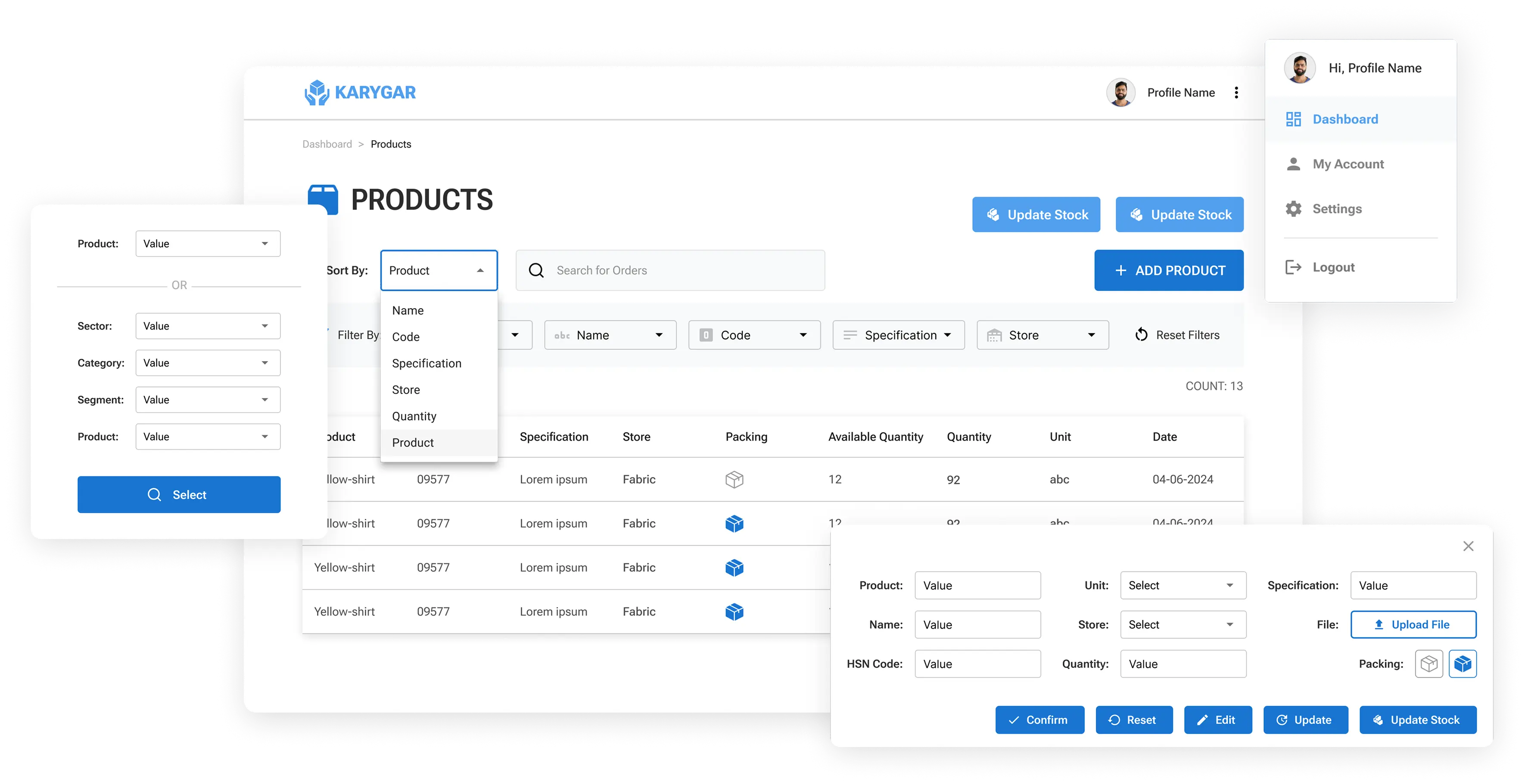 Karygar - Screenshot 2 showing product features and functionality