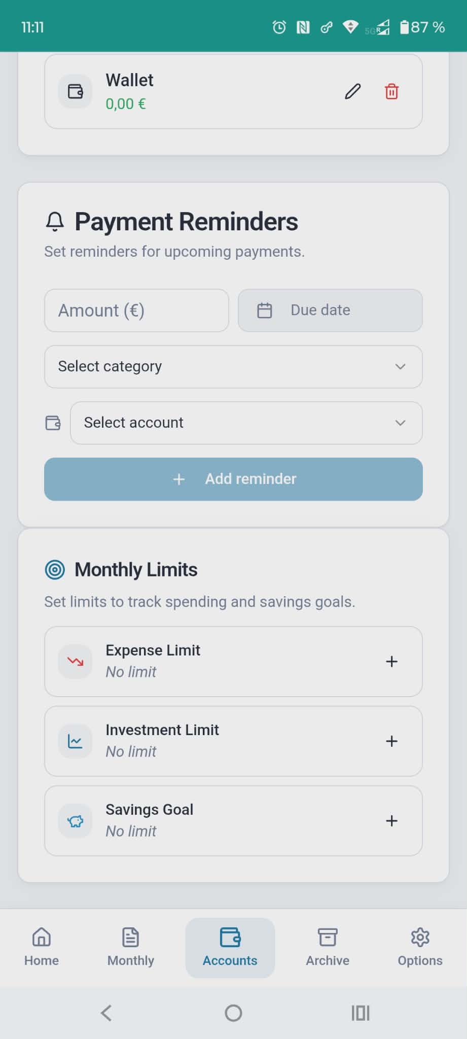 Budget Card gallery image