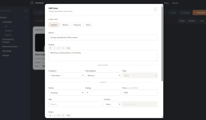 MyItemVault screenshot 5