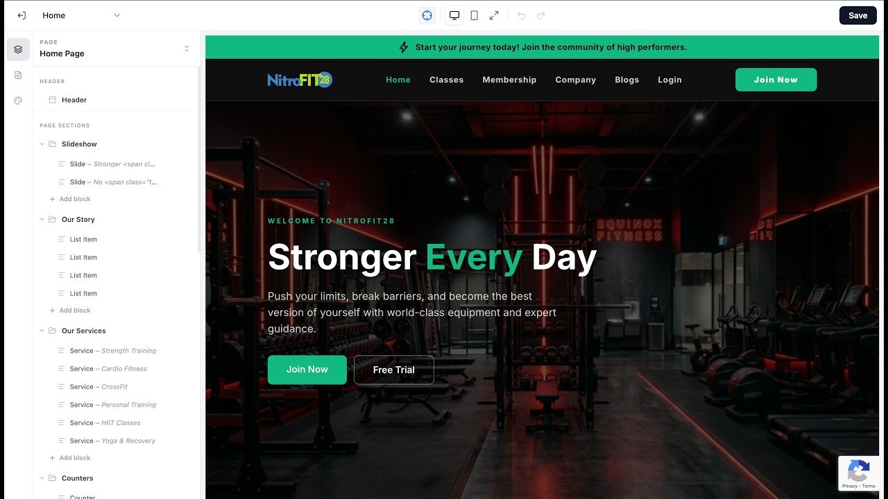Laravel Page Builder gallery image