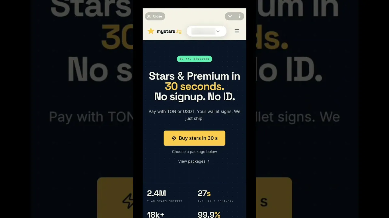 Buy Telegram Stars - Up to 40% Cheaper gallery image