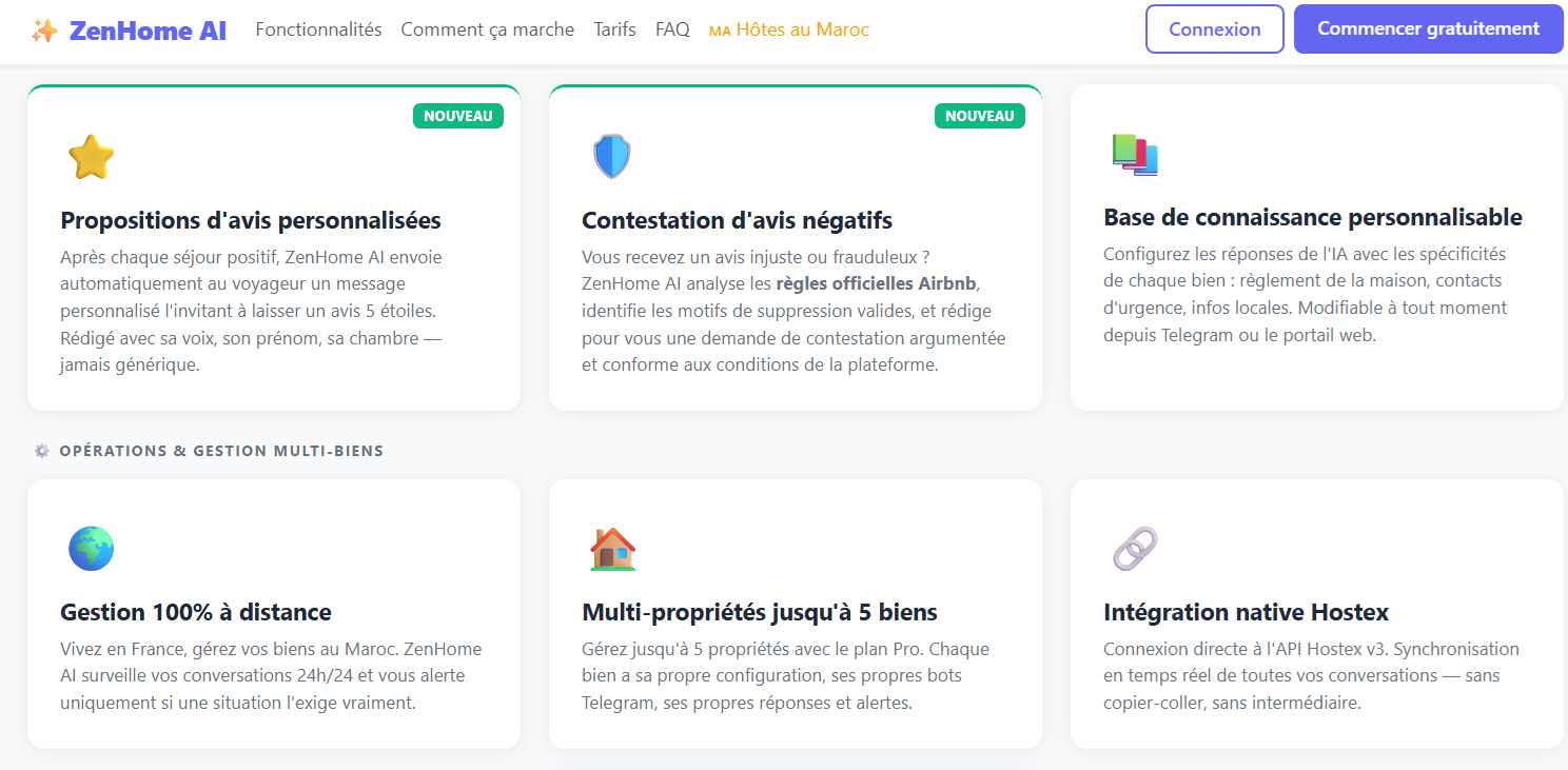 ZenHome —Messages Airbnb avec IA gallery image
