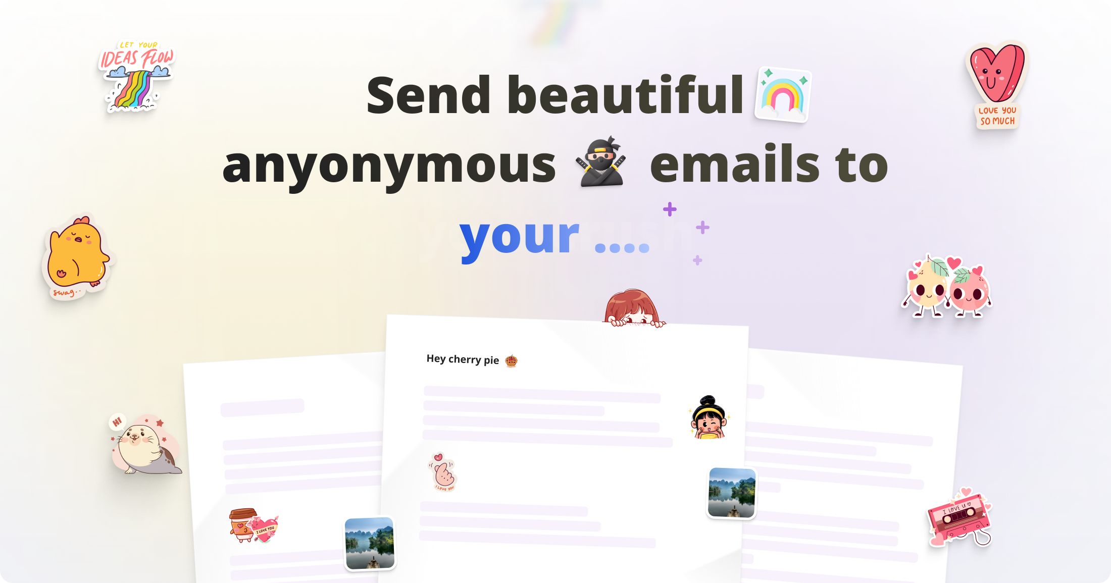 Briefe - Senden Sie anonym schöne E -Mails Medien 2