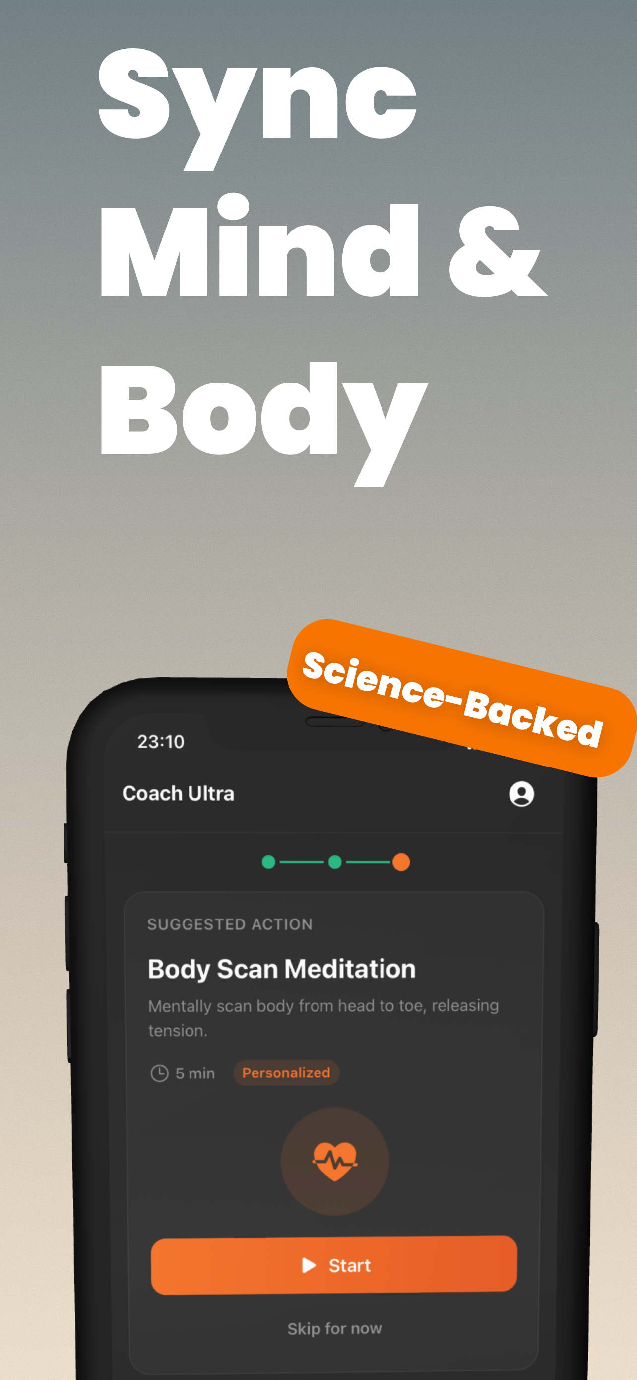 Coach Ultra: Stress & Burnout - Screenshot 3 showing product features and functionality