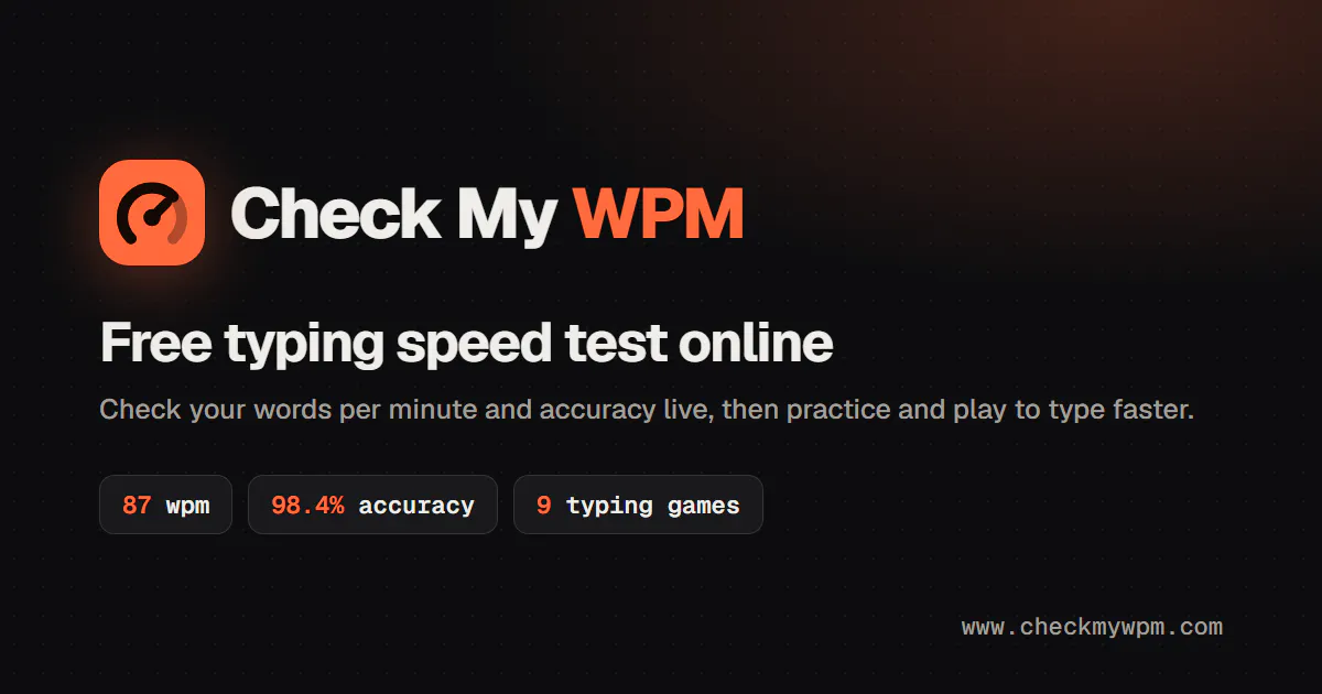 Check My WPM gallery image