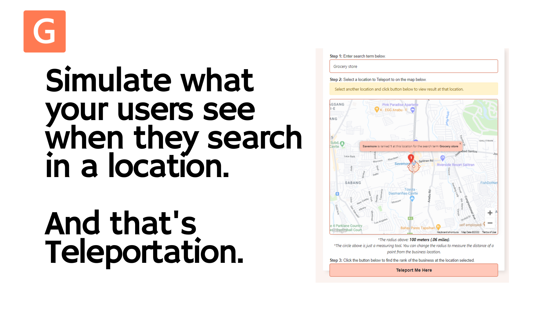 Teleport - Google Maps Rank Finder gallery image
