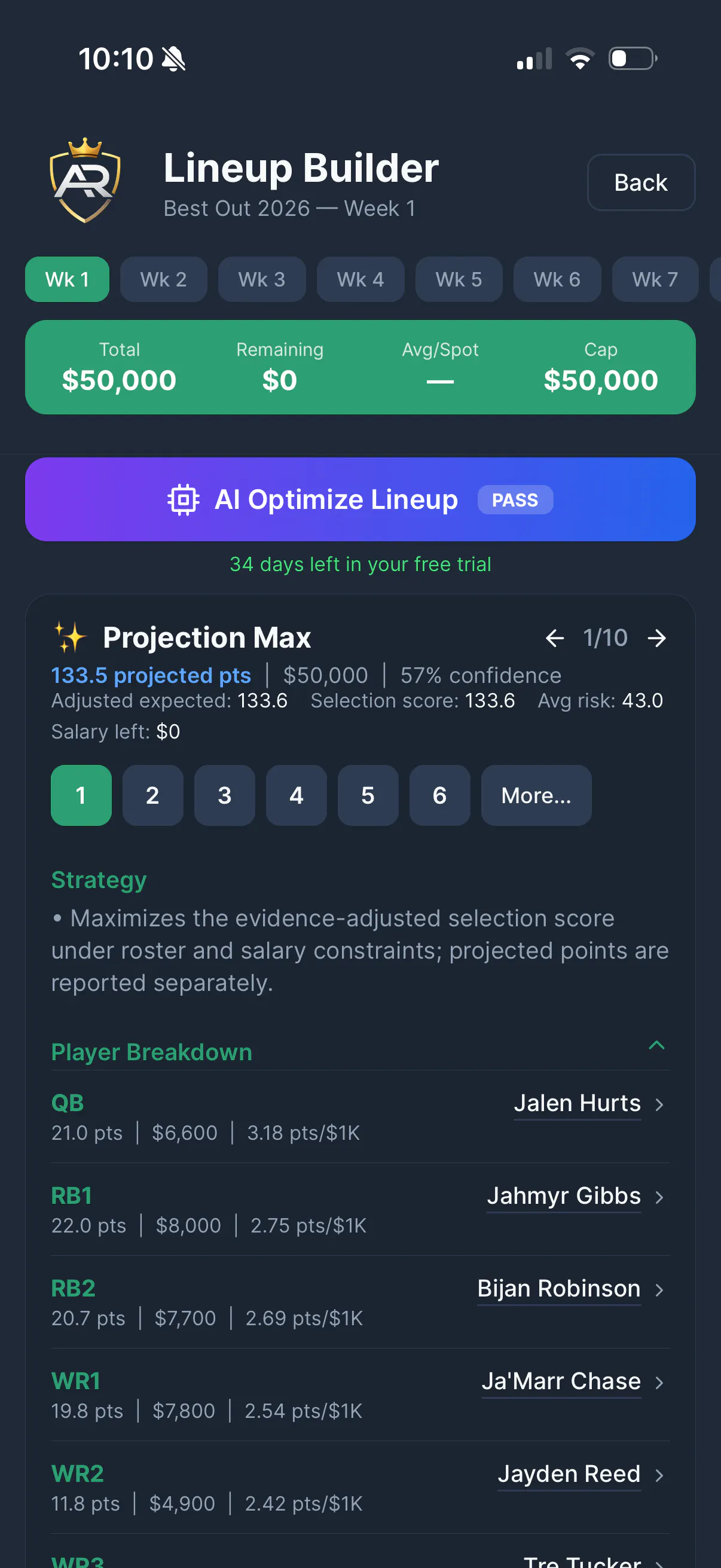 ArchRivals Fantasy Football App gallery image