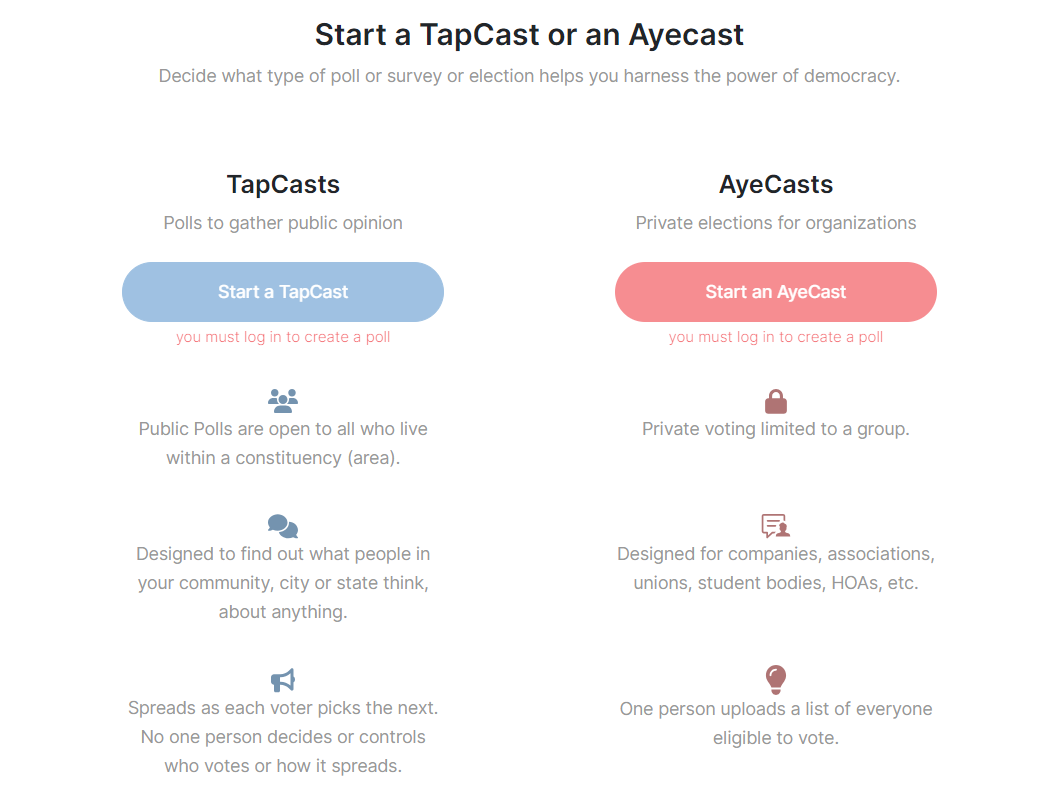AyeTap - Social voting platform media 3