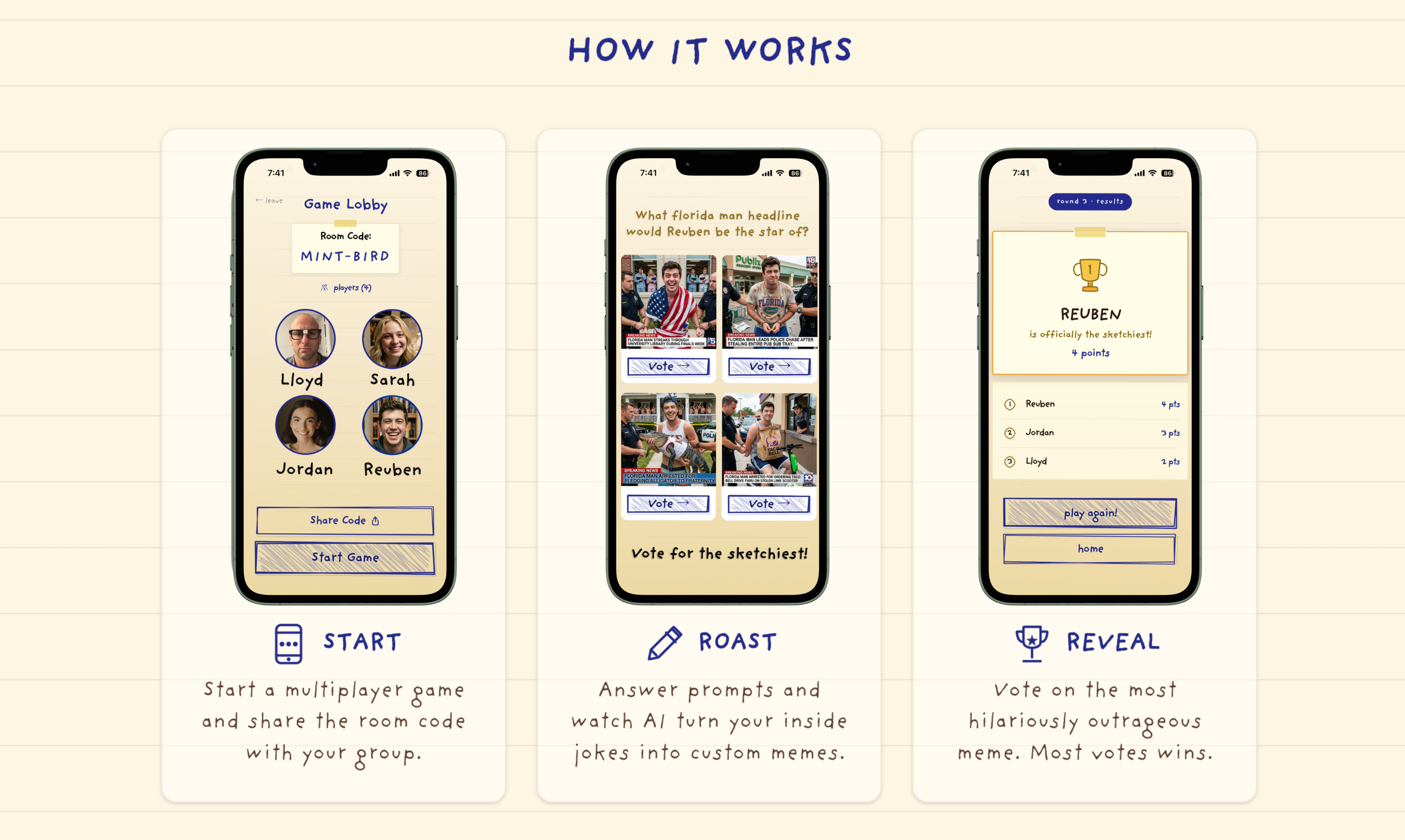 AI Meme Party Game - Sketchy Friends  gallery image