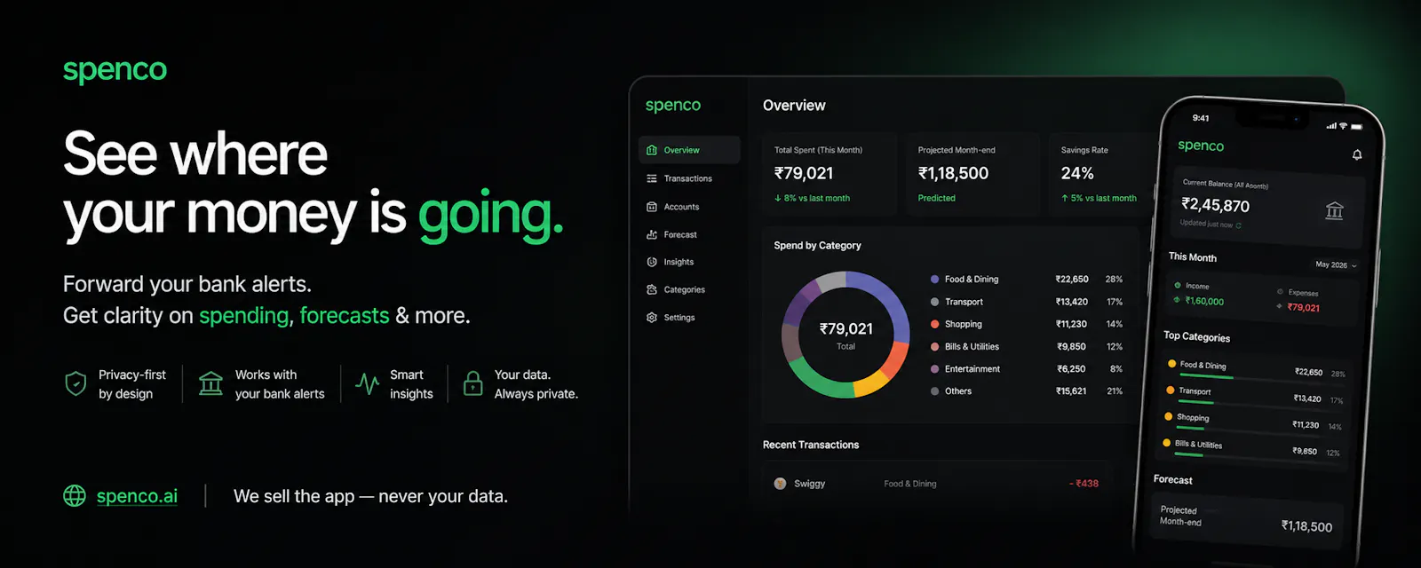 Spenco AI: Expense Tracker screenshot 2