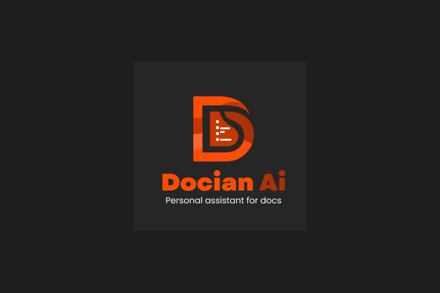 Docian Ai - Product Hunt launch logo and brand identity