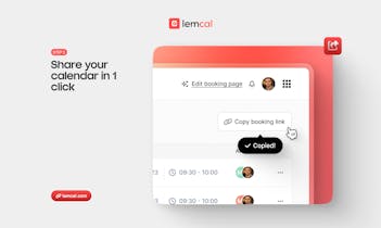 Lemcal mobile app - Enhance productivity and minimize no-show rates with Lemcal.