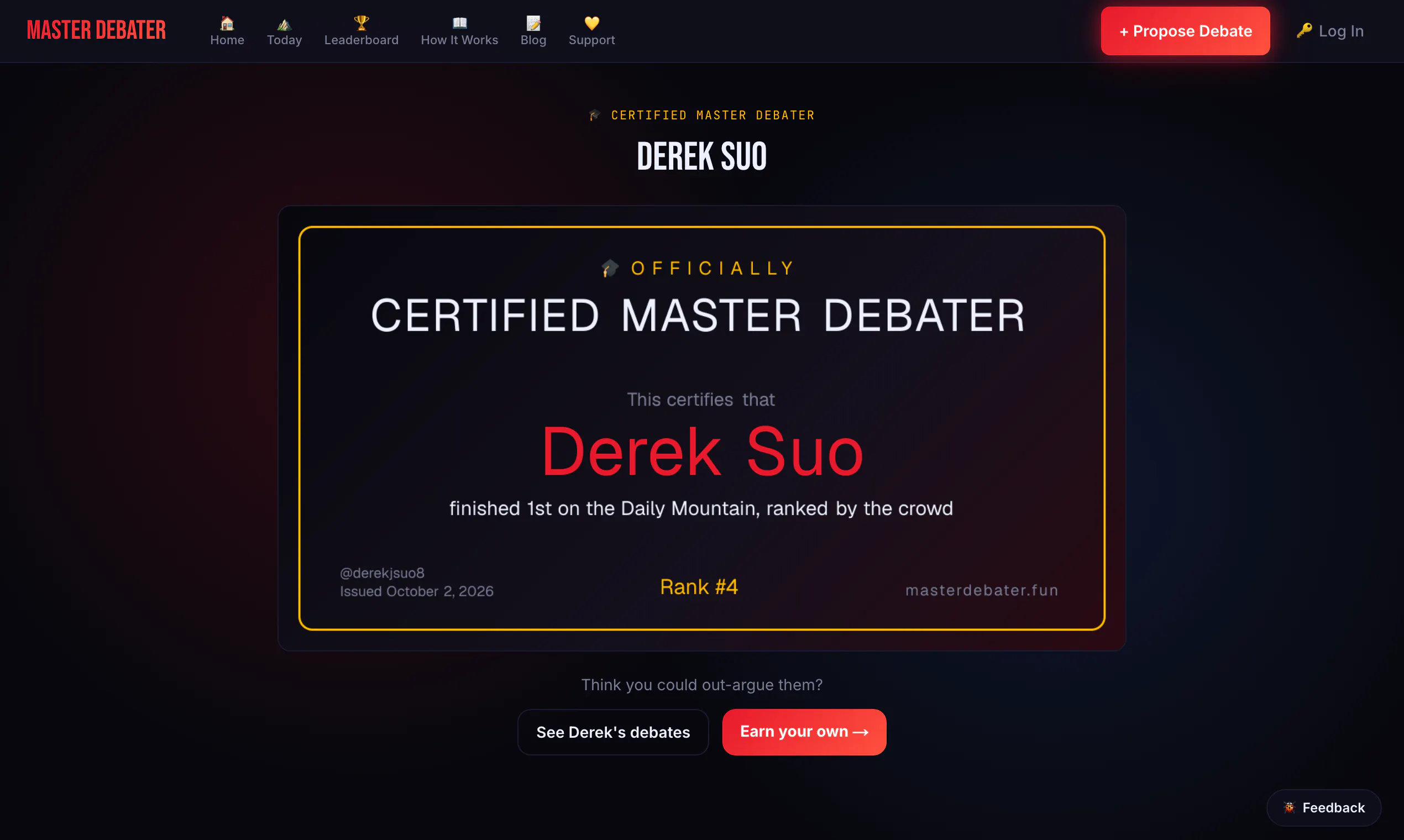 Master Debater gallery image