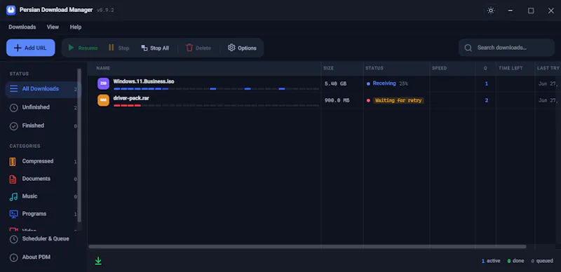 Persian Download Manager screenshot 1