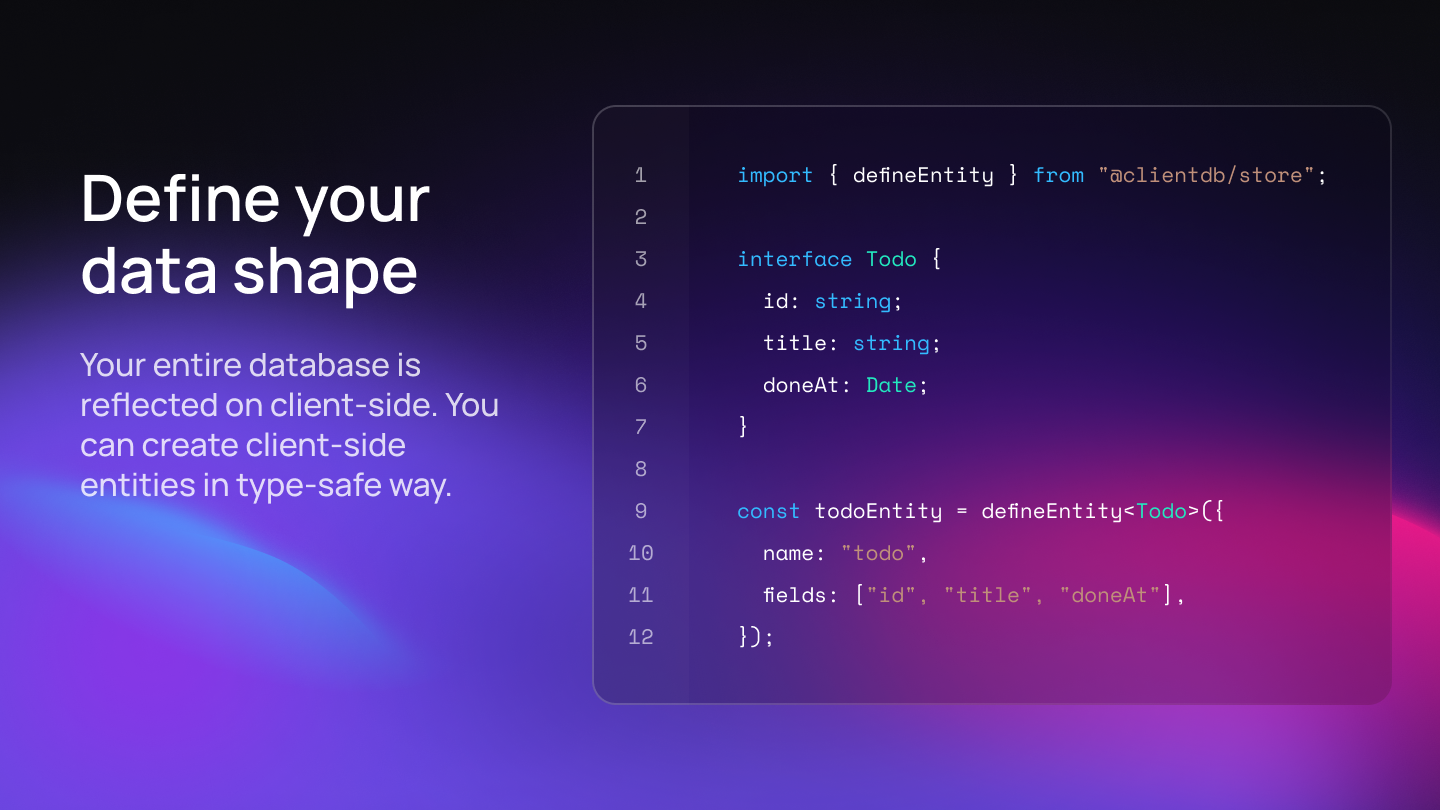 ClientDB - Построить молниеносные приложения с мгновенными взаимодействиями медиа 3