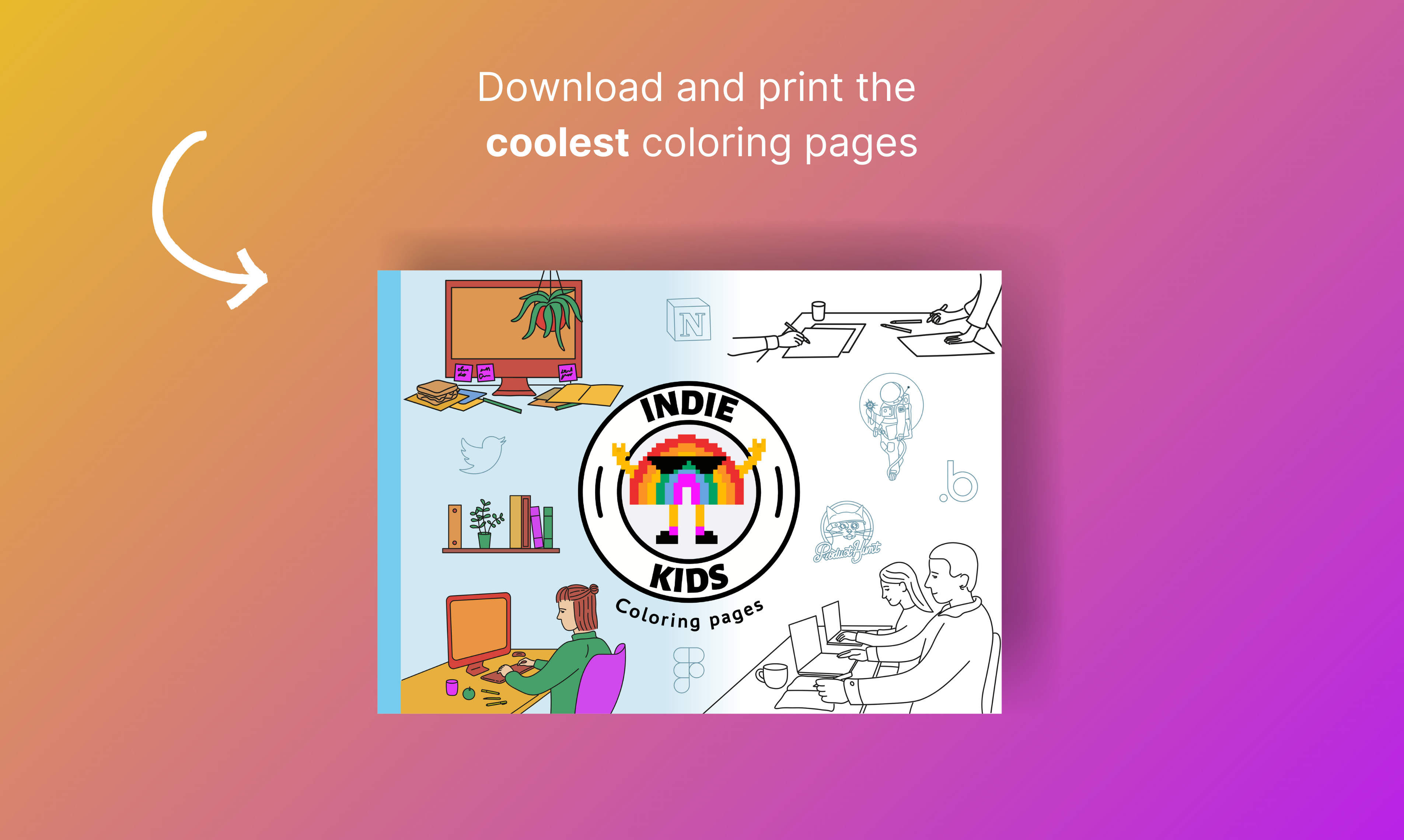 indie kids the coolest tech coloring pages of the internet