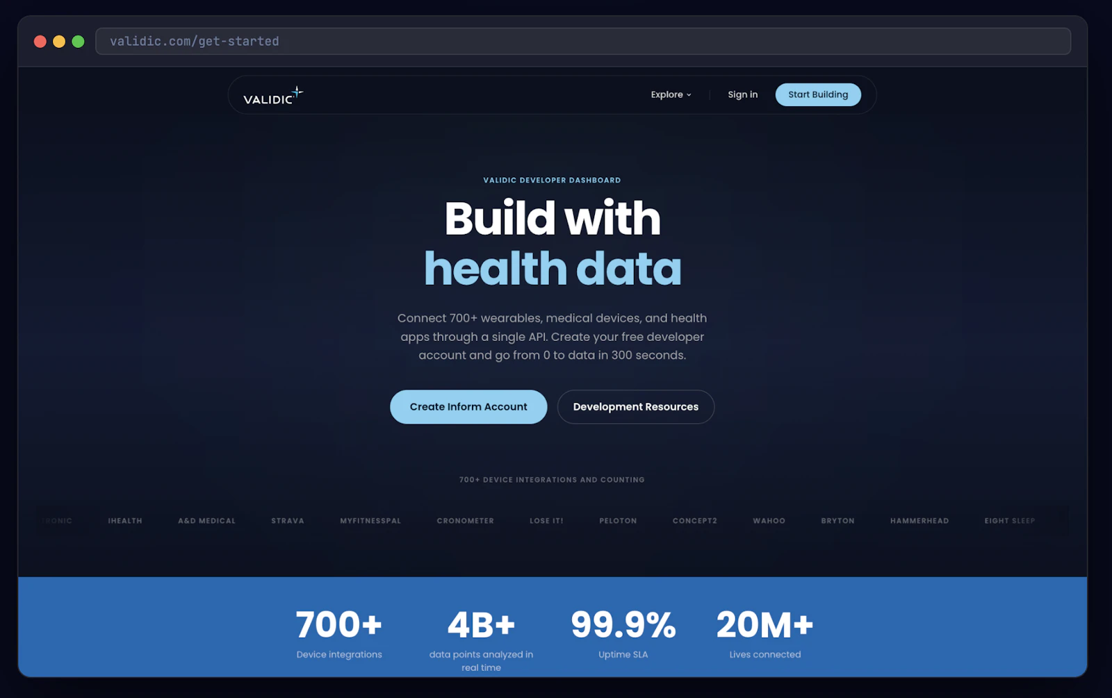 Inform Developer Dashboard & Self-Signup screenshot 2