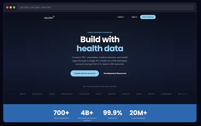 Inform Developer Dashboard & Self-Signup screenshot 2