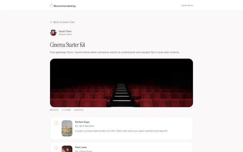 recommended.by screenshot 3