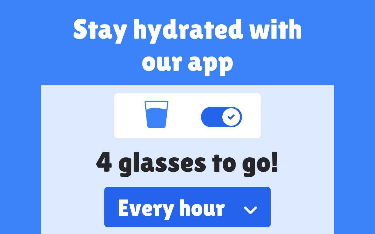 Drink water herinnering - Blijf gehydrateerd tijdens uw werkdag media 1