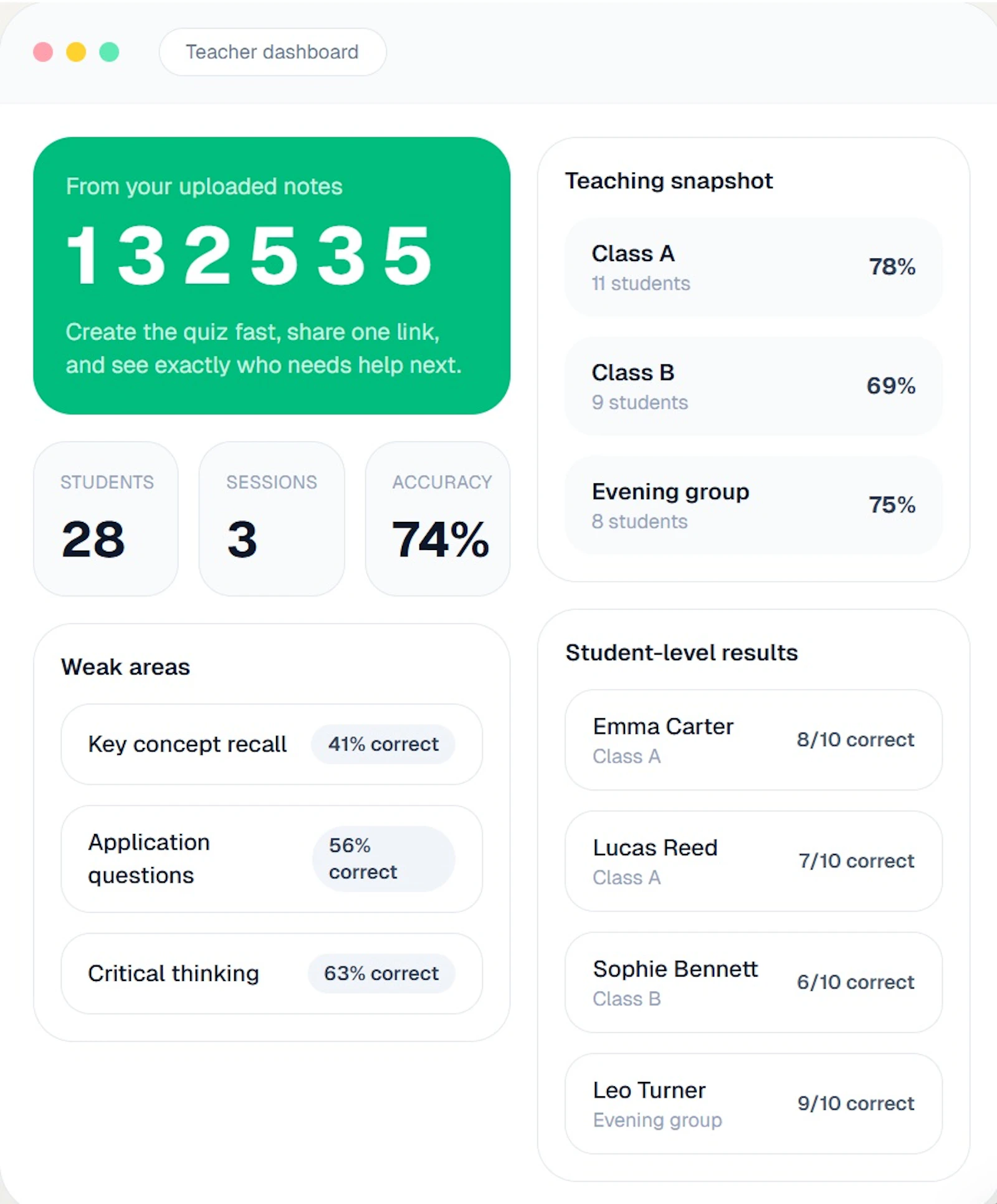 LessonCue screenshot 2