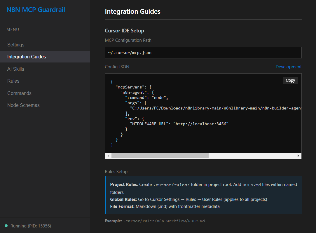 N8N MCP workflow builder for Agentic IDE gallery image