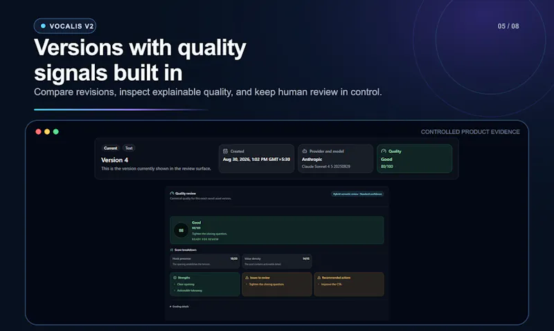 Vocalis V2: Connected Content Workflow screenshot 6