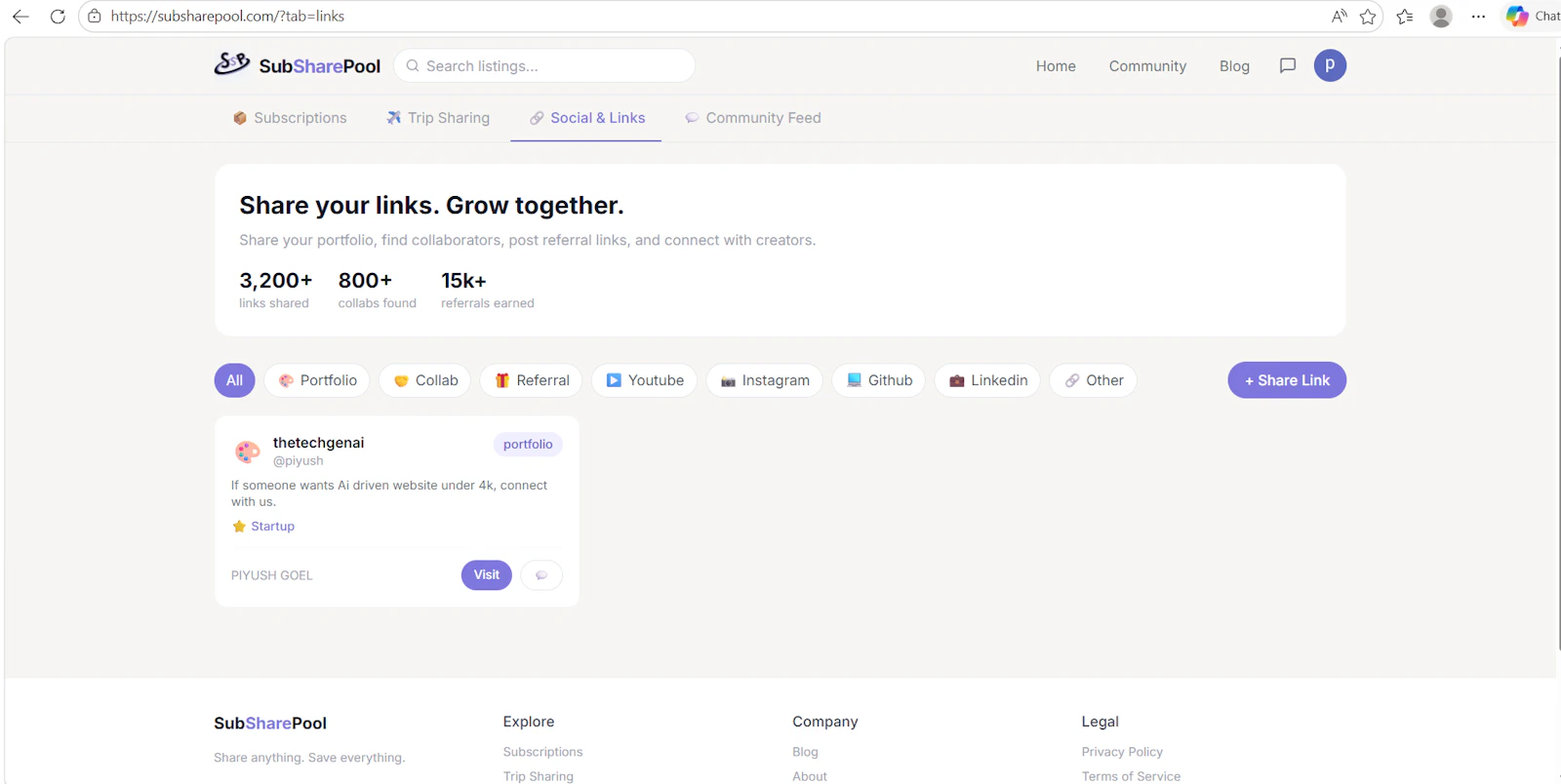 SubSharePool screenshot 3