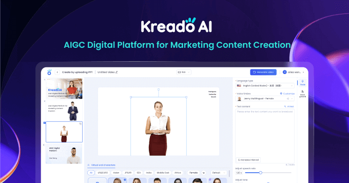 โซลูชันวิดีโอคลิกเดียวของ Kreadoai media 2