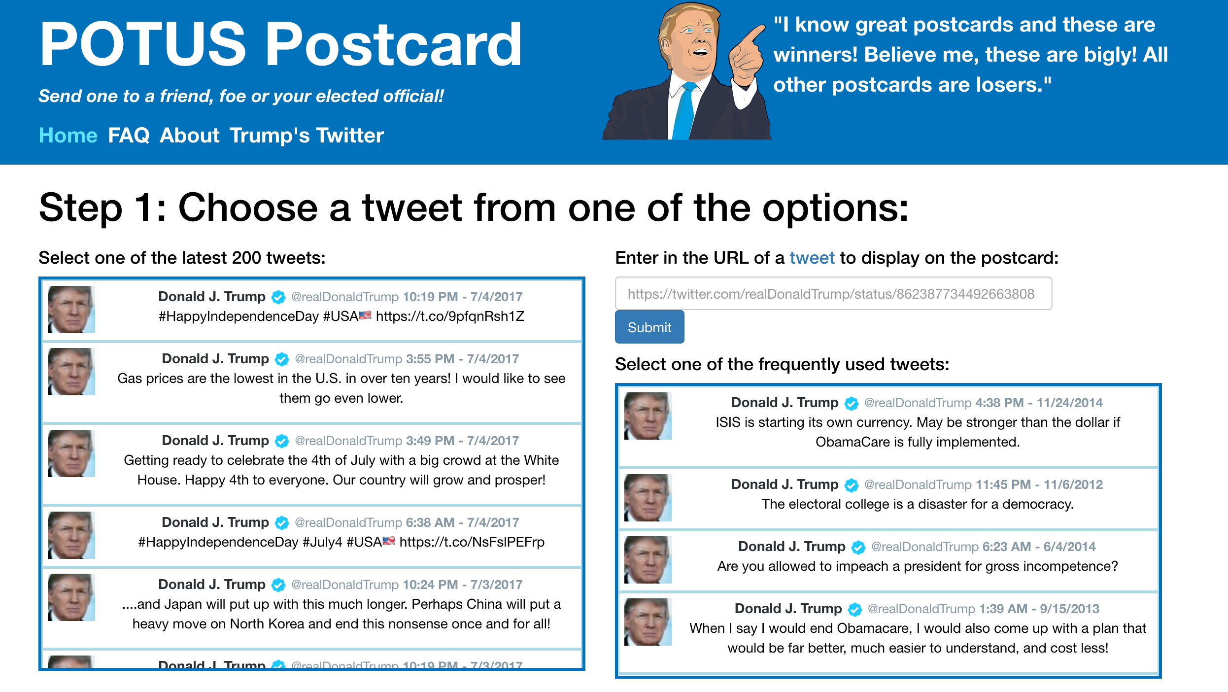 POTUS Postcard gallery image