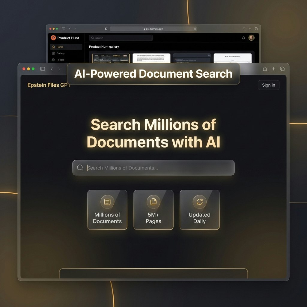 Epstein Files GPT - Screenshot 2 showing product features and functionality
