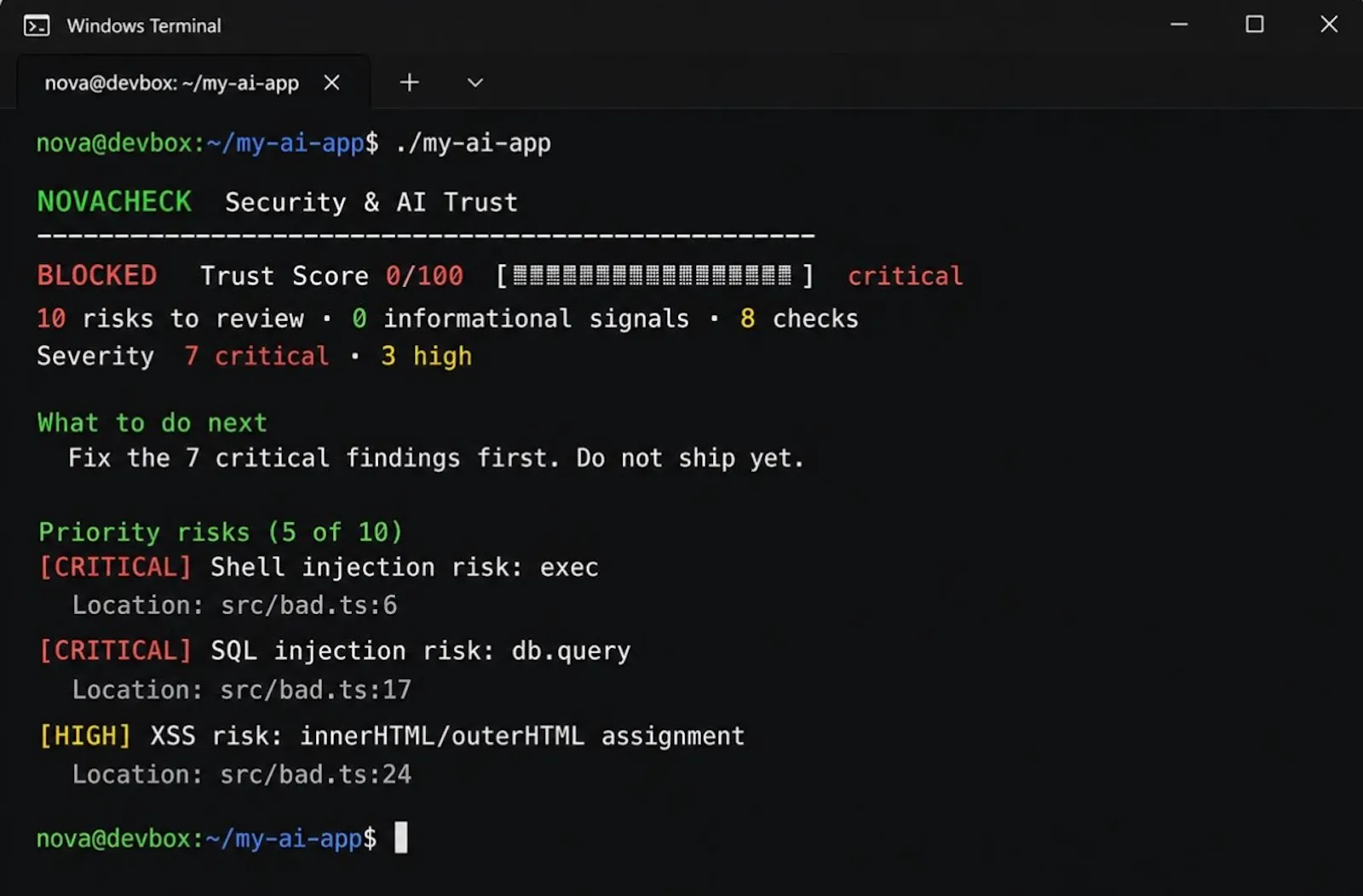 NovaCheck  screenshot 3