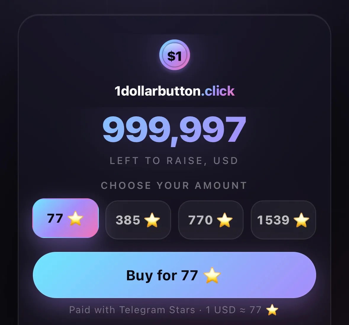 1dollarbutton.click — Collect $1,000,000 gallery image