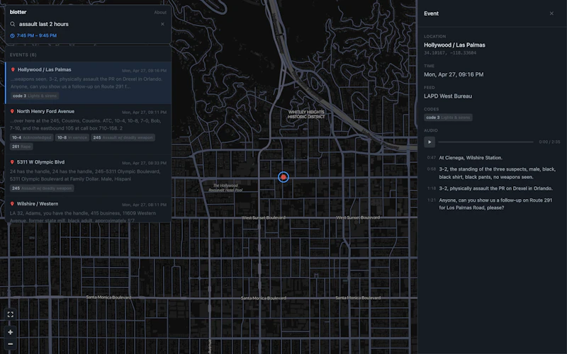 Blotter screenshot 3