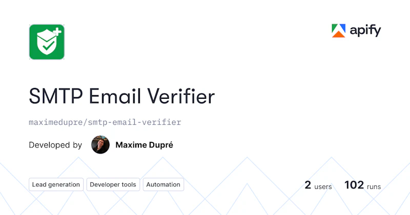 SMTP Email Verifier screenshot 1