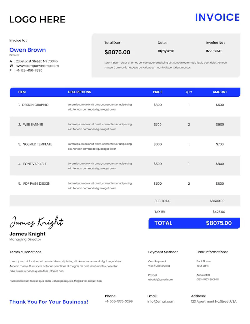 Invoice Generator screenshot 3