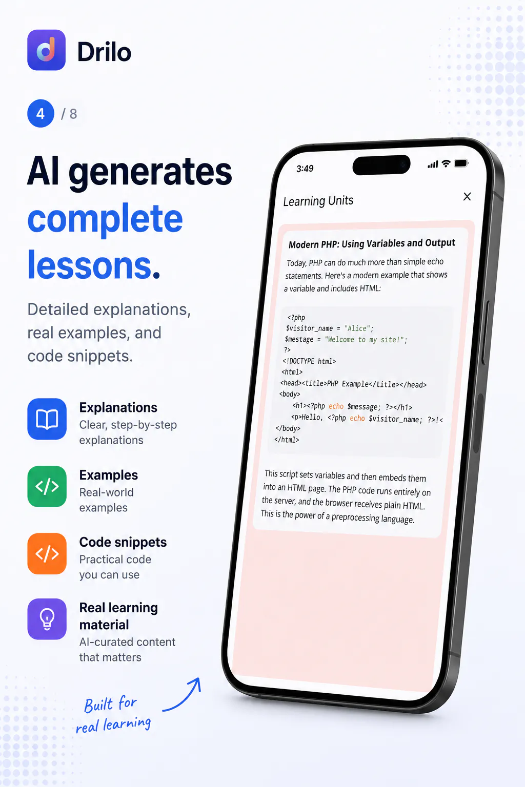 Drilo : AI Courses, Quizzes & Flashcards gallery image