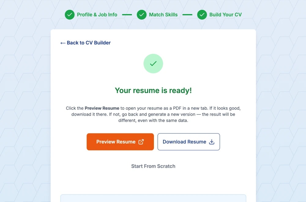 LinkedIn CV Builder - LinkedIn zu CV -maßgeschneiderten Lebensläufen für LinkedIn -Jobs Medien 10