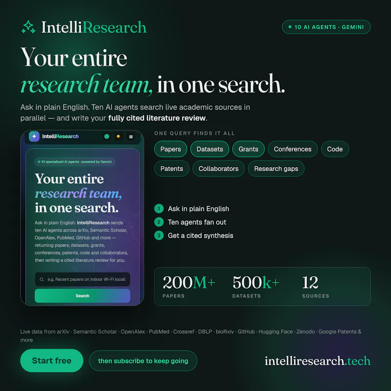 IntelliResearch screenshot 1