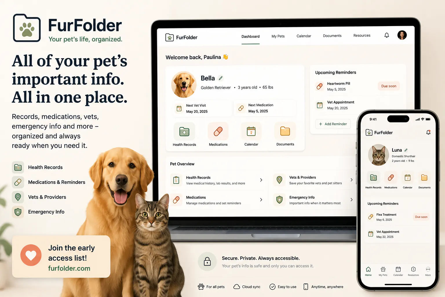 FurFolder — Your pet’s life, organized. gallery image