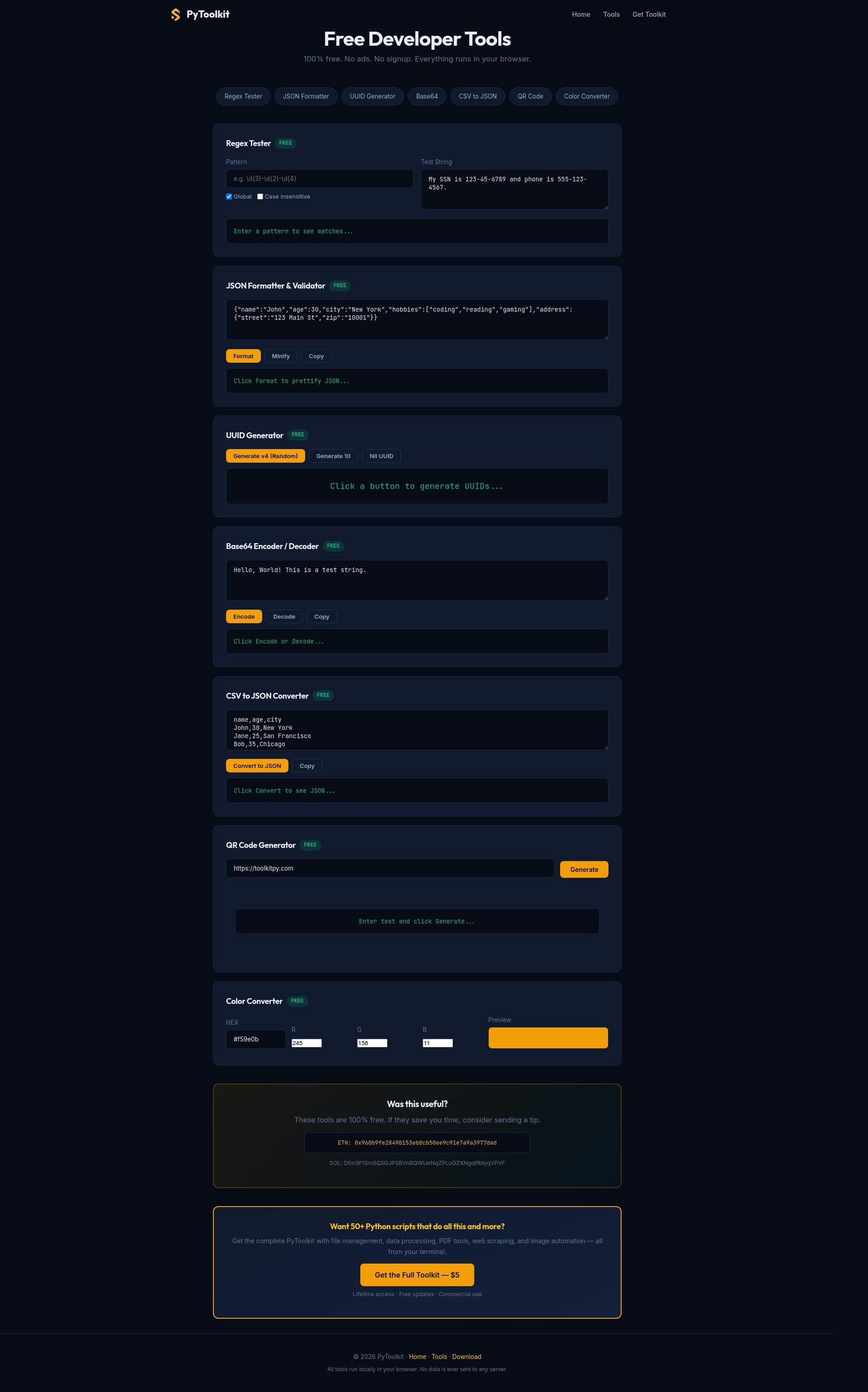 Python utility scripts for developers gallery image