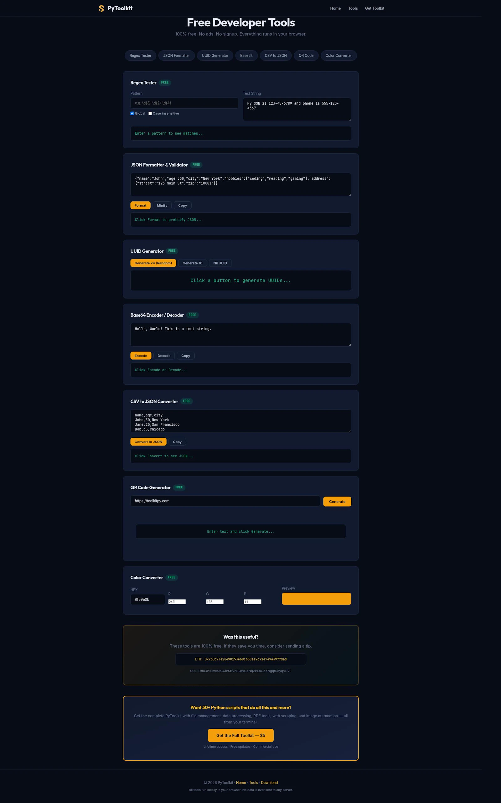 Python utility scripts for developers screenshot 4