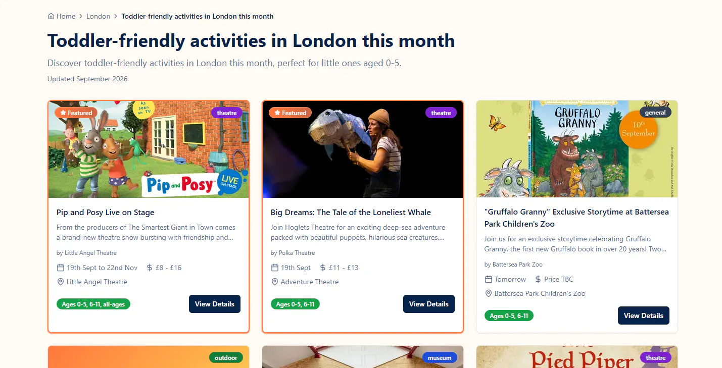 Kids Event Finder gallery image
