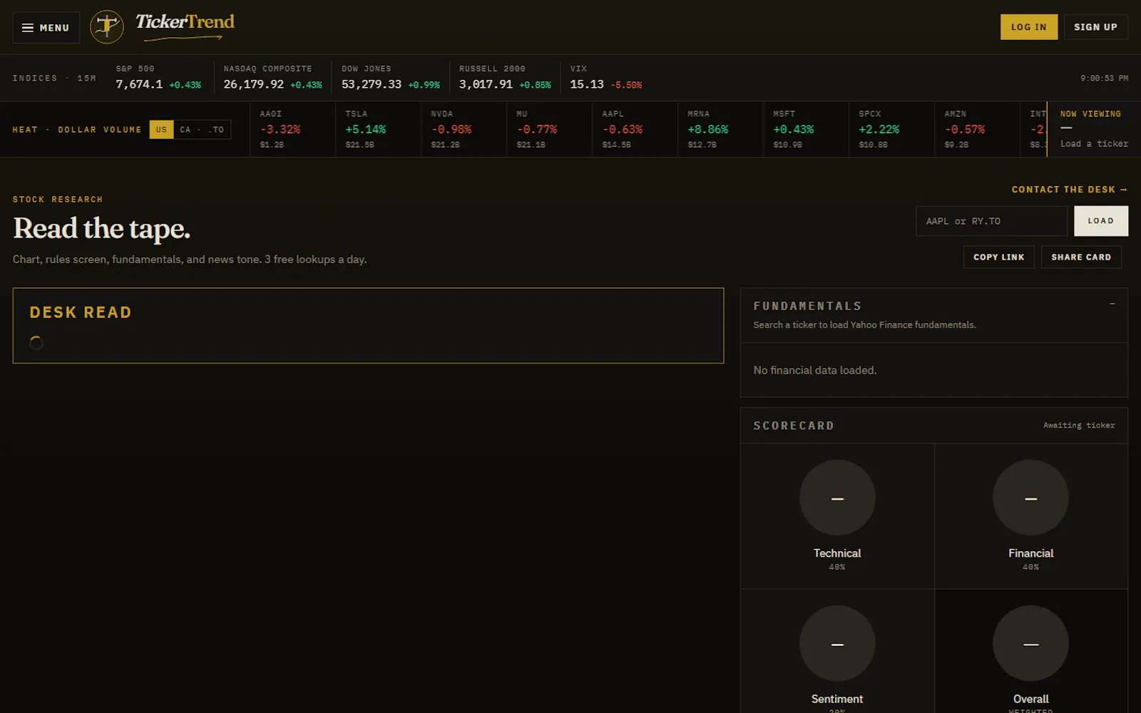 TickerTrend screenshot 1