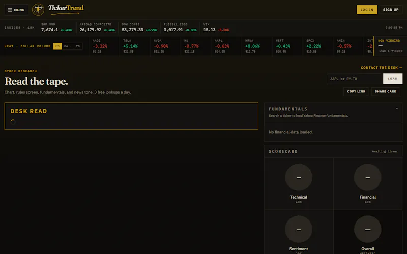 TickerTrend screenshot 1