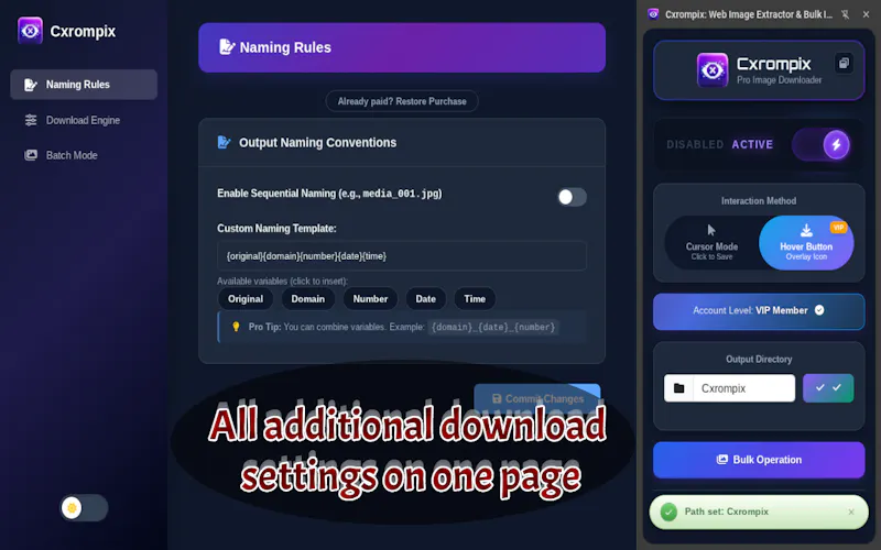 CXRompix: Free Bulk Image Downloader screenshot 6