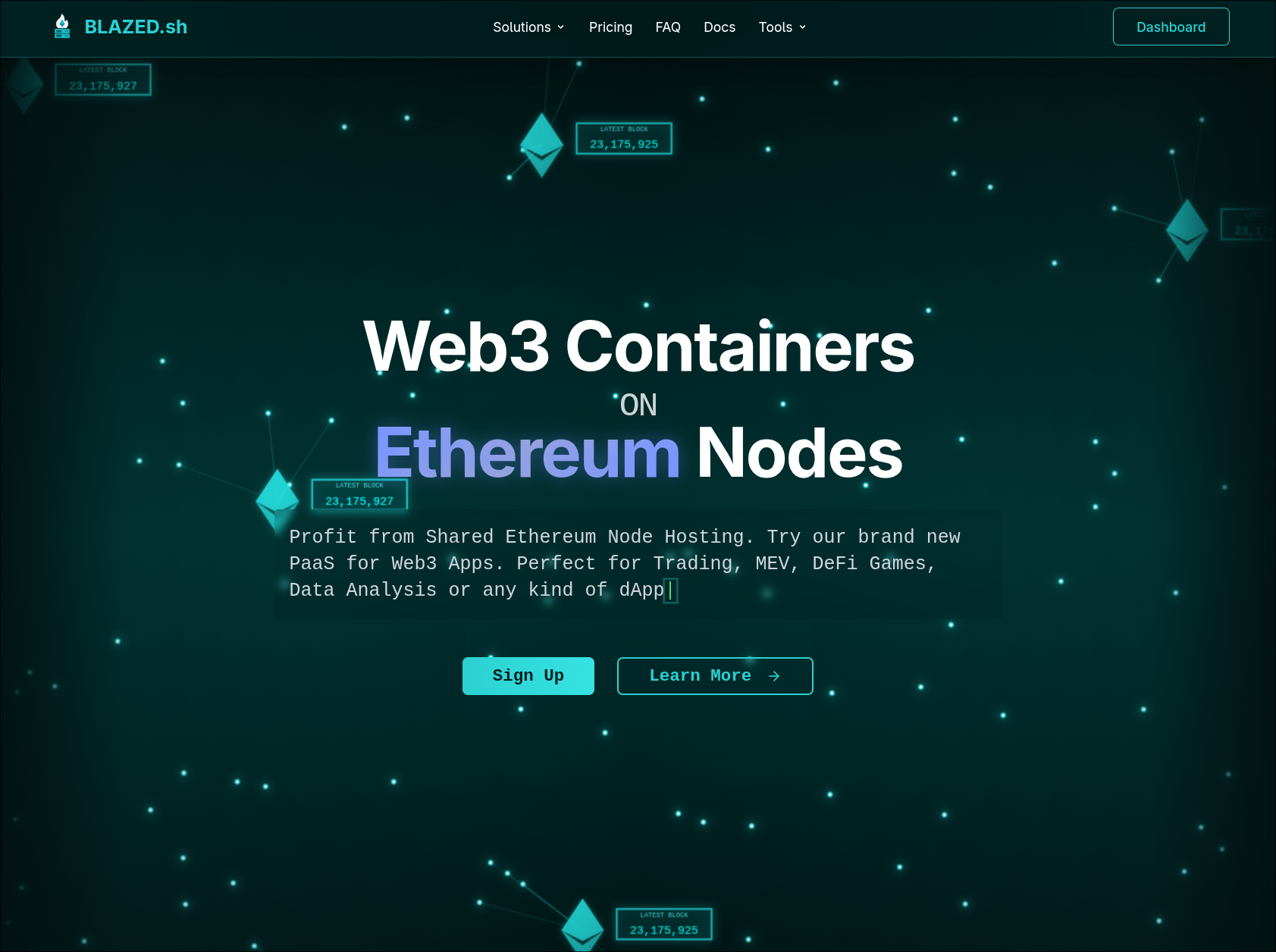 BLAZED.sh - Run web3 code on ethereum nodes media 3